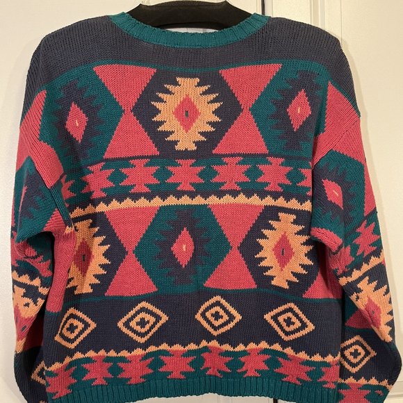 Nuovo Multi-Color Large Size V-Neck Cardigan - Picture 2 of 4